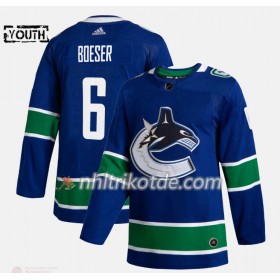 Vancouver Canucks Trikot Brock Boeser 6 Adidas 2019-2020 Blau Authentic - Kinder